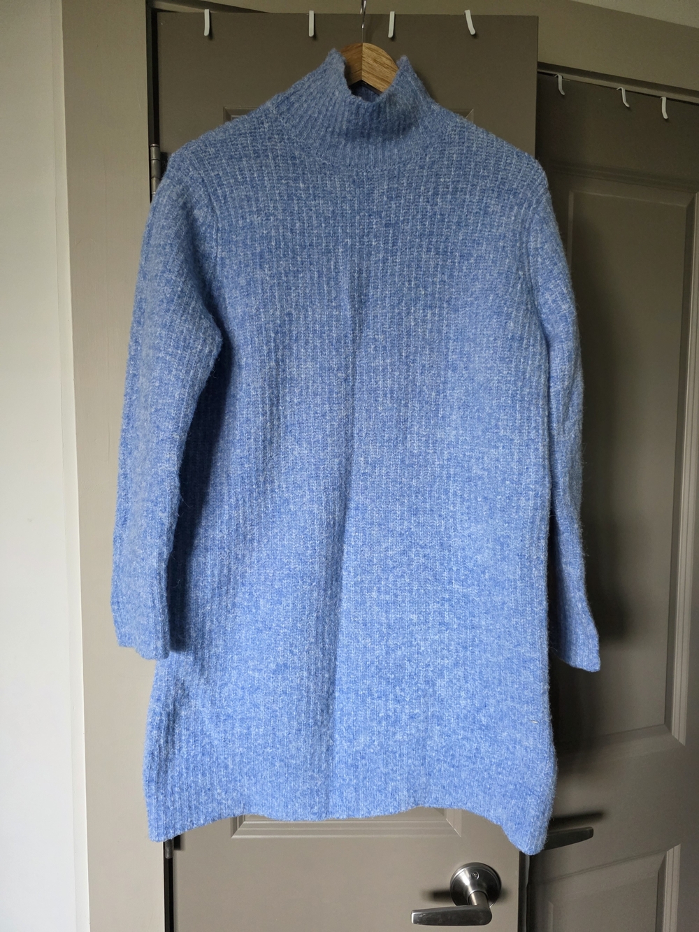 ZARA Brand Light Blue Sweater Dress